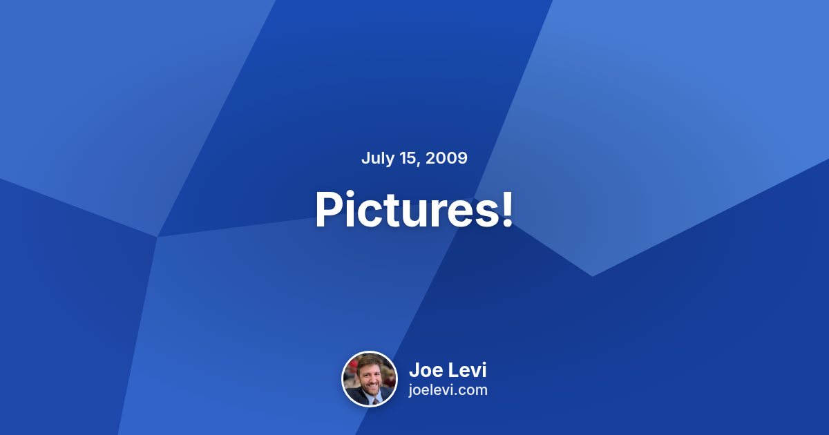 Share graphic for “Pictures!” by Joe Levi