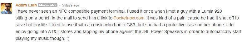 Adam on NFC