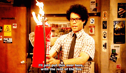 The rest of the fire