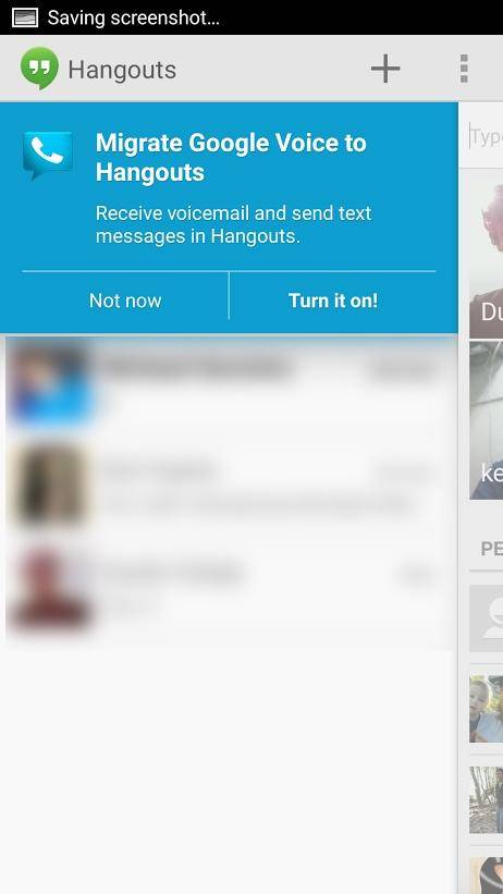 google voice hangouts