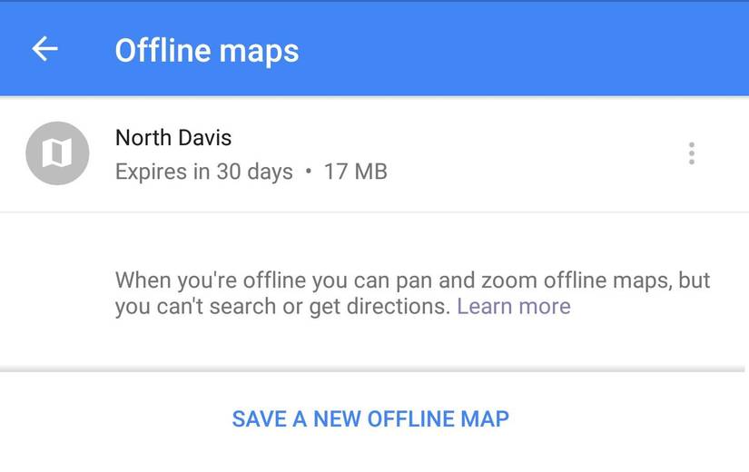 Google Maps offline