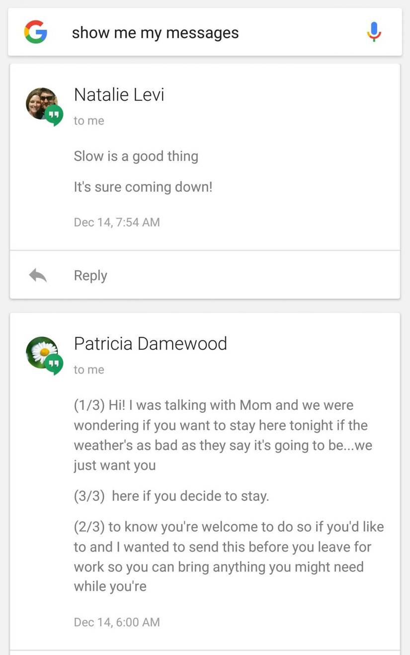 Google Now Answering Machine