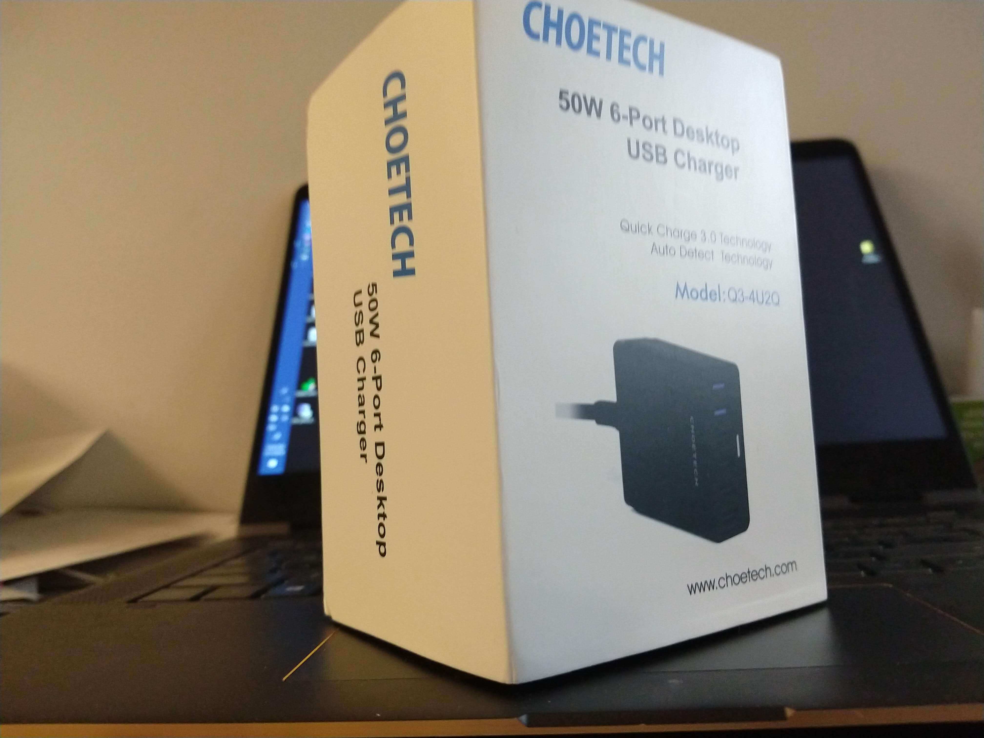 Choetech 50W 6-Port Desktop USB Charger